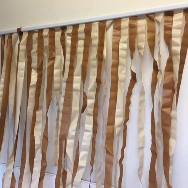 CURTAIN, Fly Curtain - Brown Strip